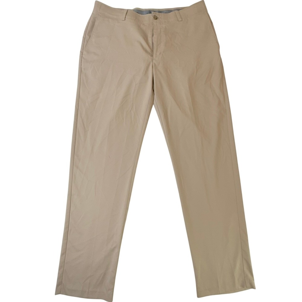 Ben Hogan Mens Performance Golf Pants Khaki Chino Stretch 36x32